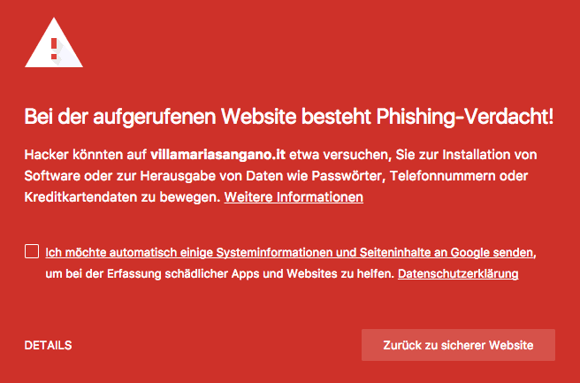 Phishing-Webseiten
